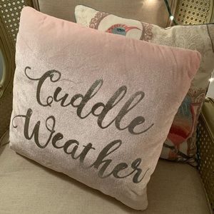“Cuddle Weather” pillow